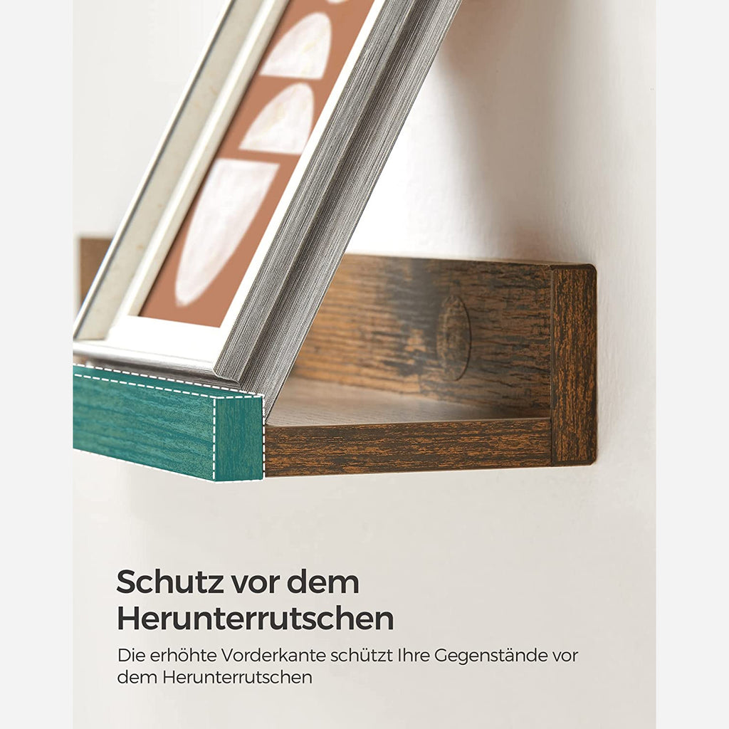 3er Set Wandregal für Bilderrahmen