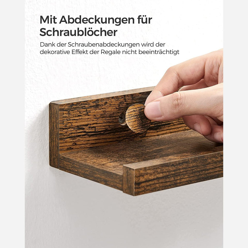 3er Set Wandregal für Bilderrahmen