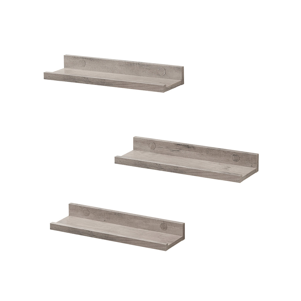 3er Set Wandregal für Deko