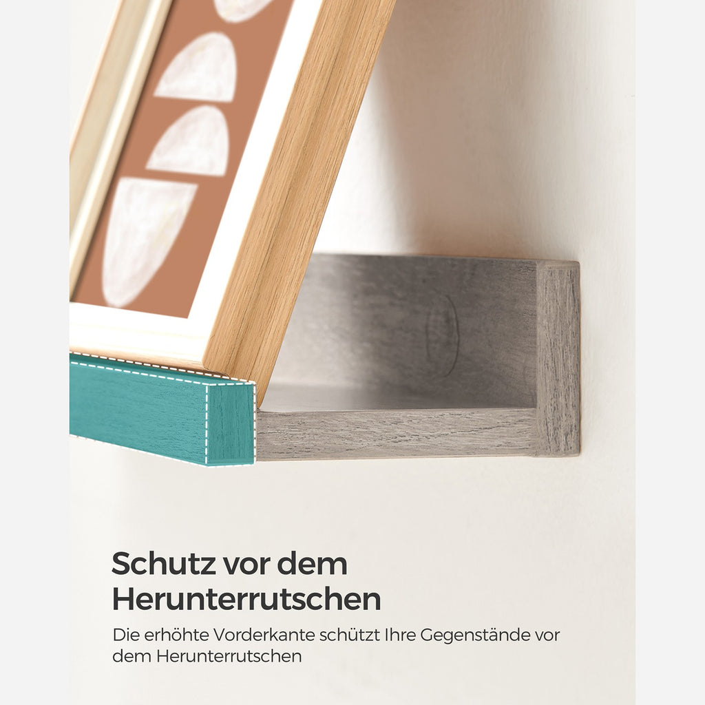 3er Set Wandregal für Deko