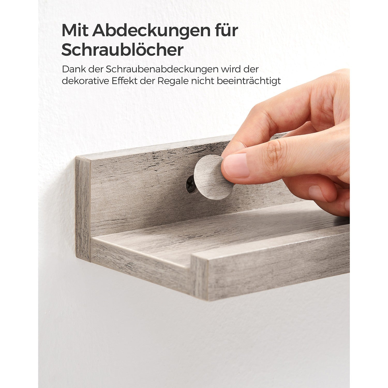3er Set Wandregal für Deko