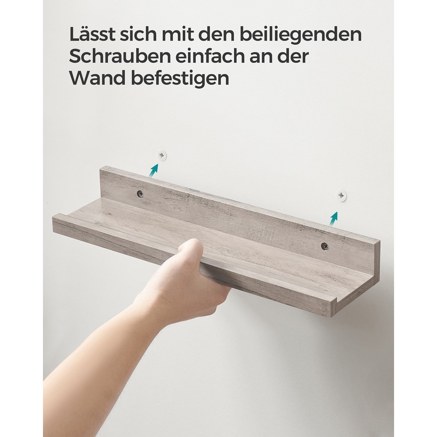 3er Set Wandregal für Deko