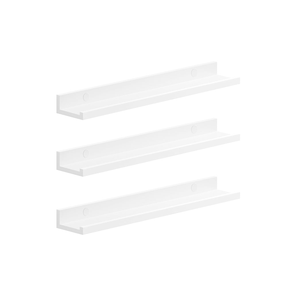3er Set Wandregal 60 cm breit weiß
