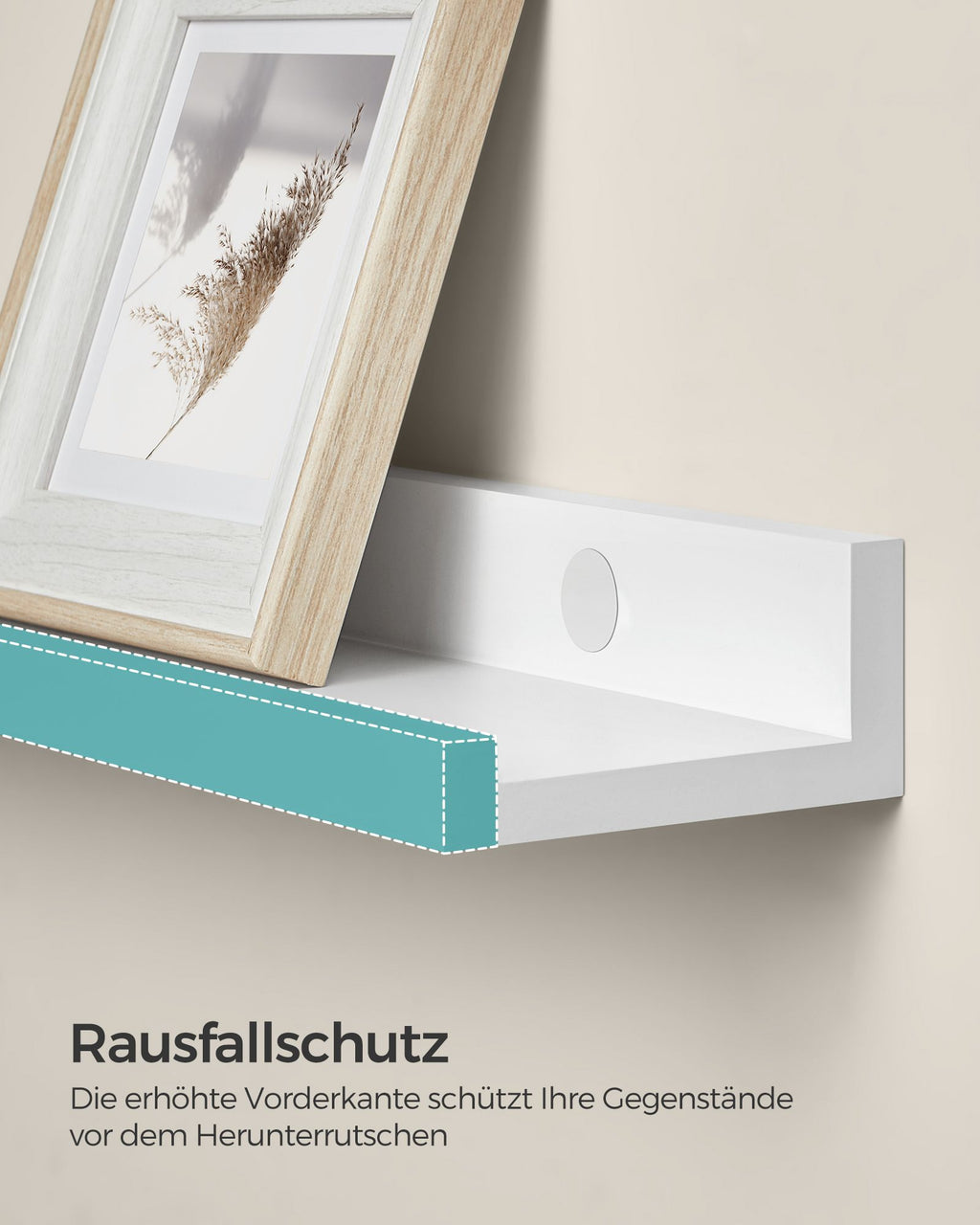 3er Set Wandregal 60 cm breit weiß