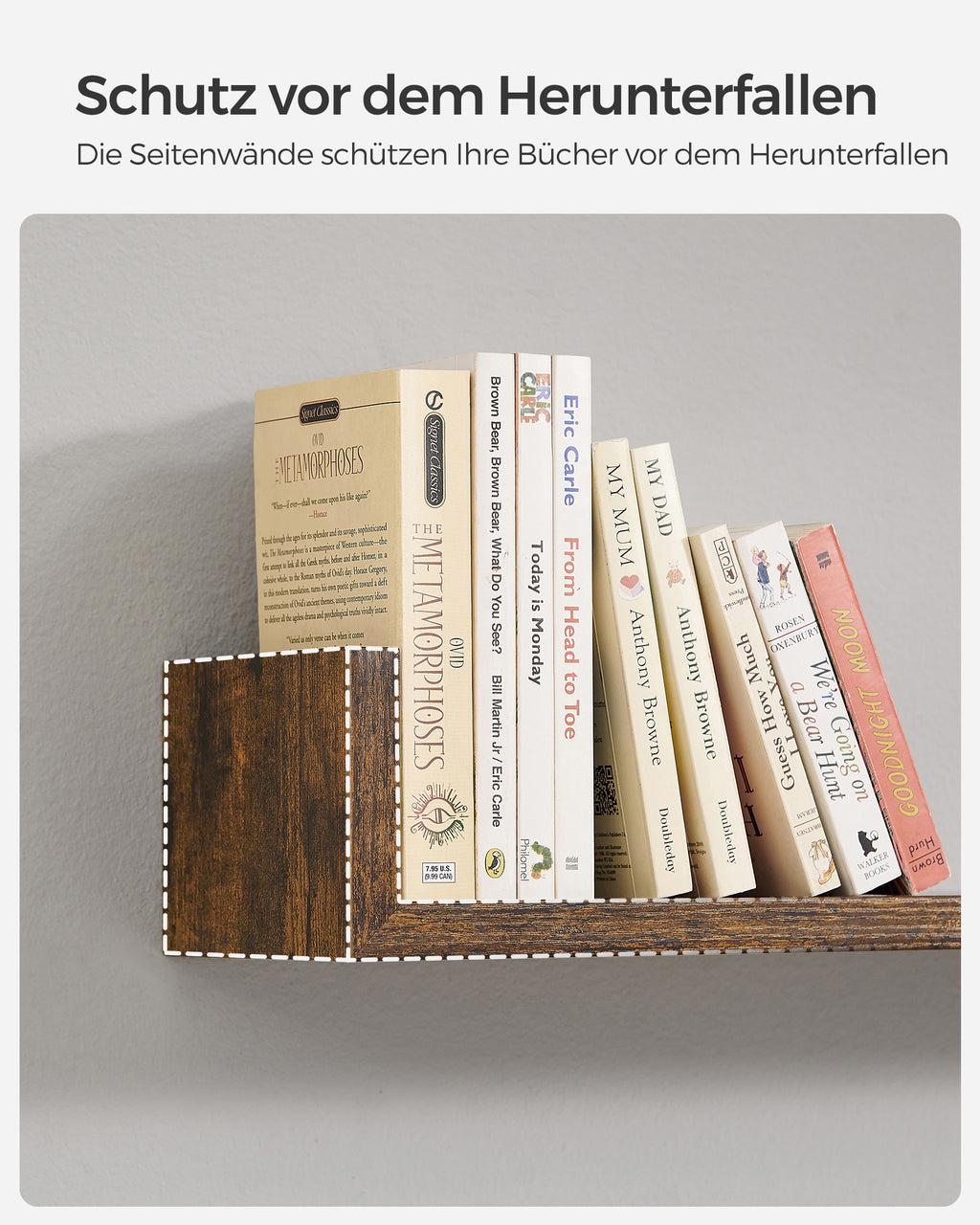 Wandregal 3er Set 30/45/60 cm zur Wandmontage