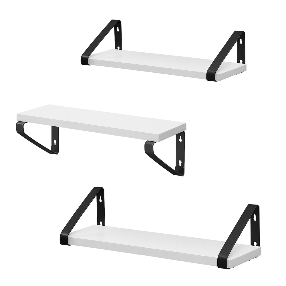 Regal-Set, 3er-Set Wandregale, zwei Befestigungsarten