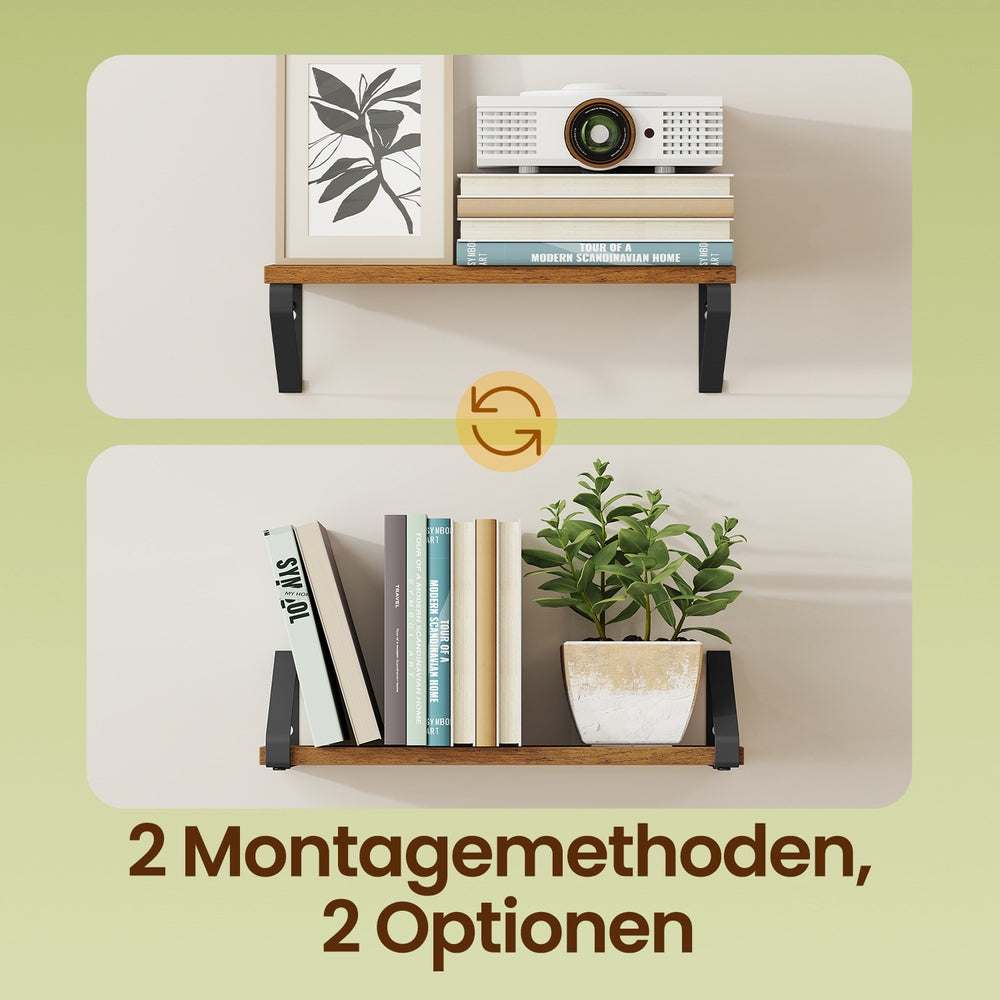 Wandregal, Schweberegal, 2er Set