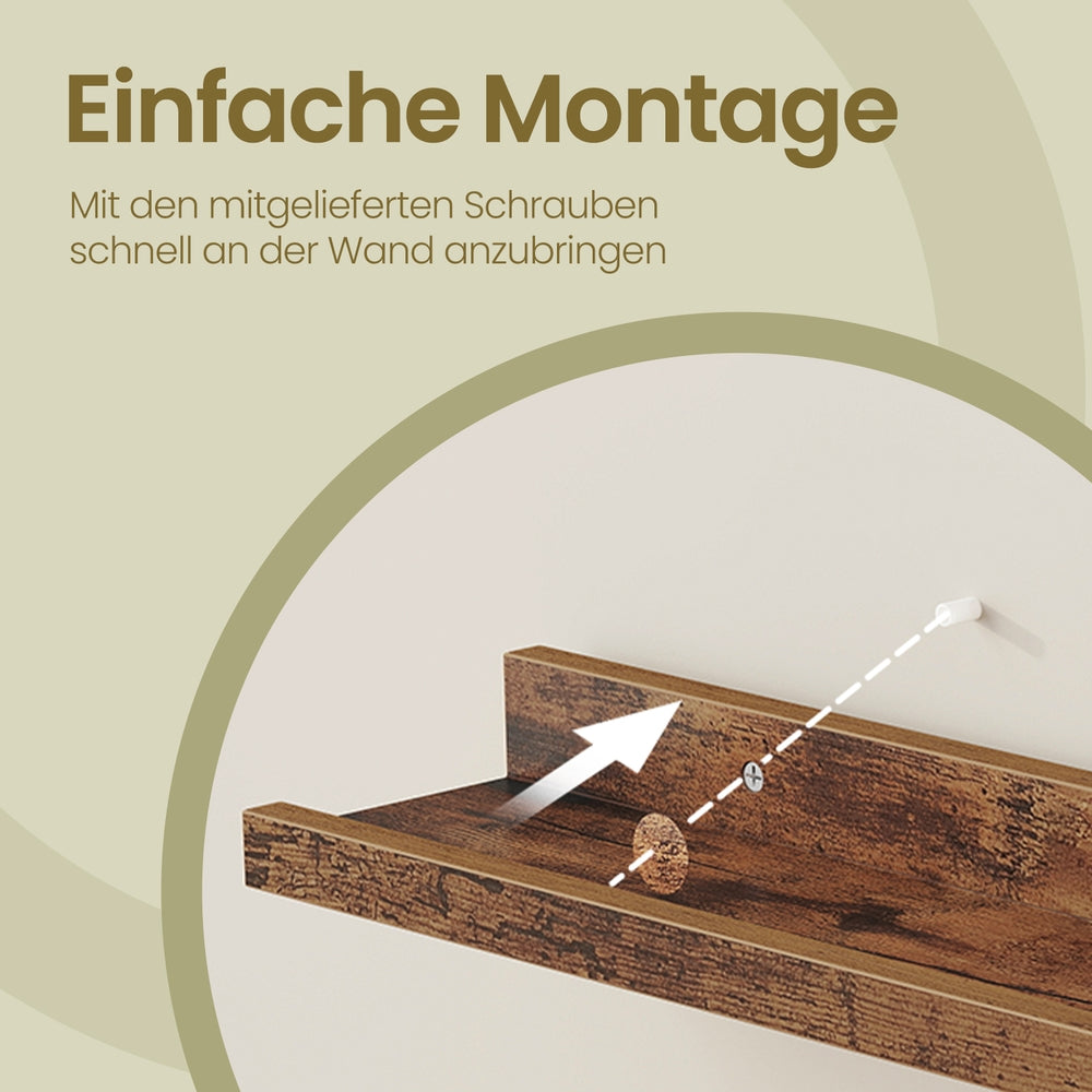 Wandregale, 2er Set, Schweberegale