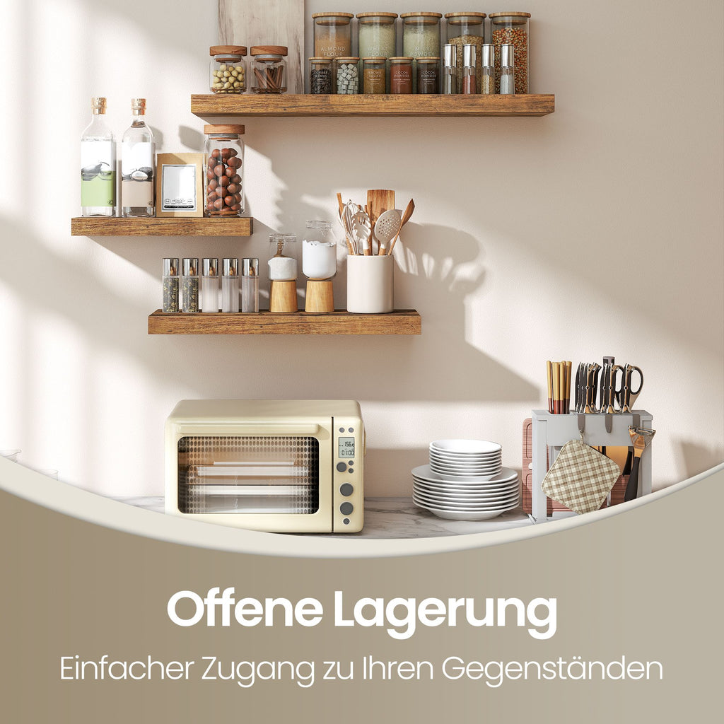 Schweberegal, Wandregal, Regalbrett für Bilderrahmen