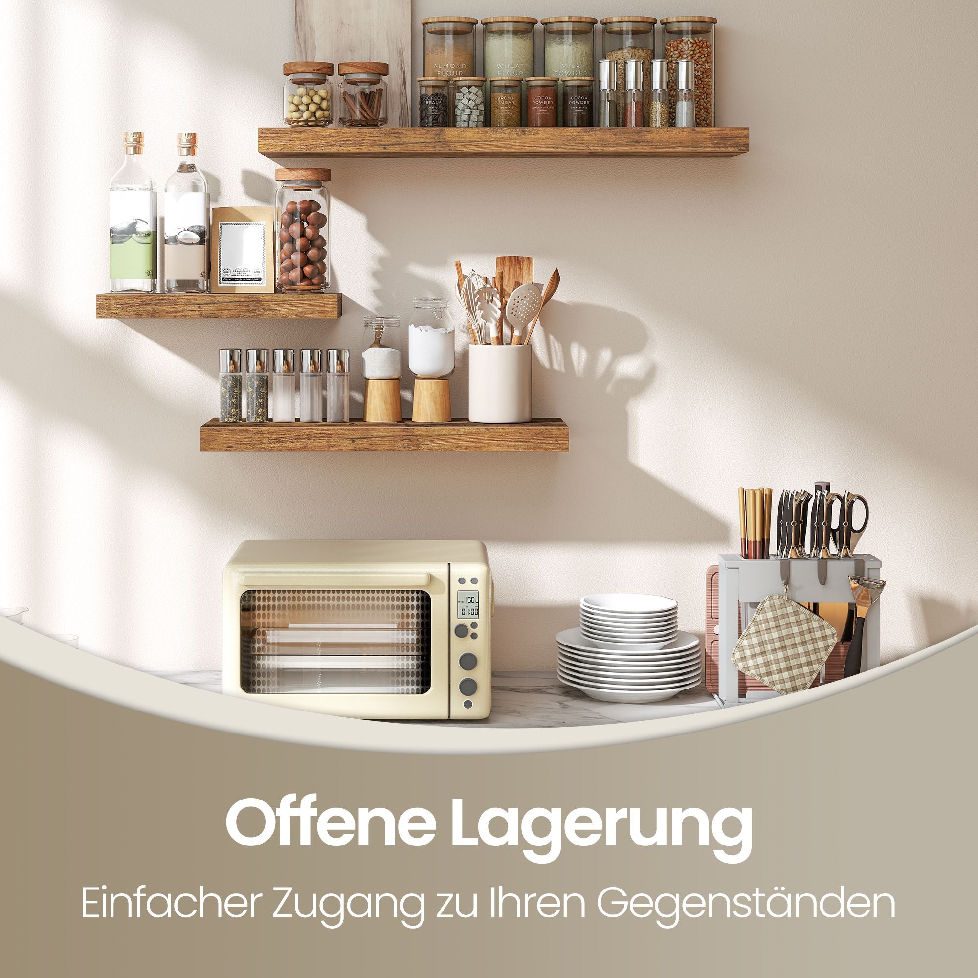 Schweberegal, Wandregal, Regalbrett für Bilderrahmen