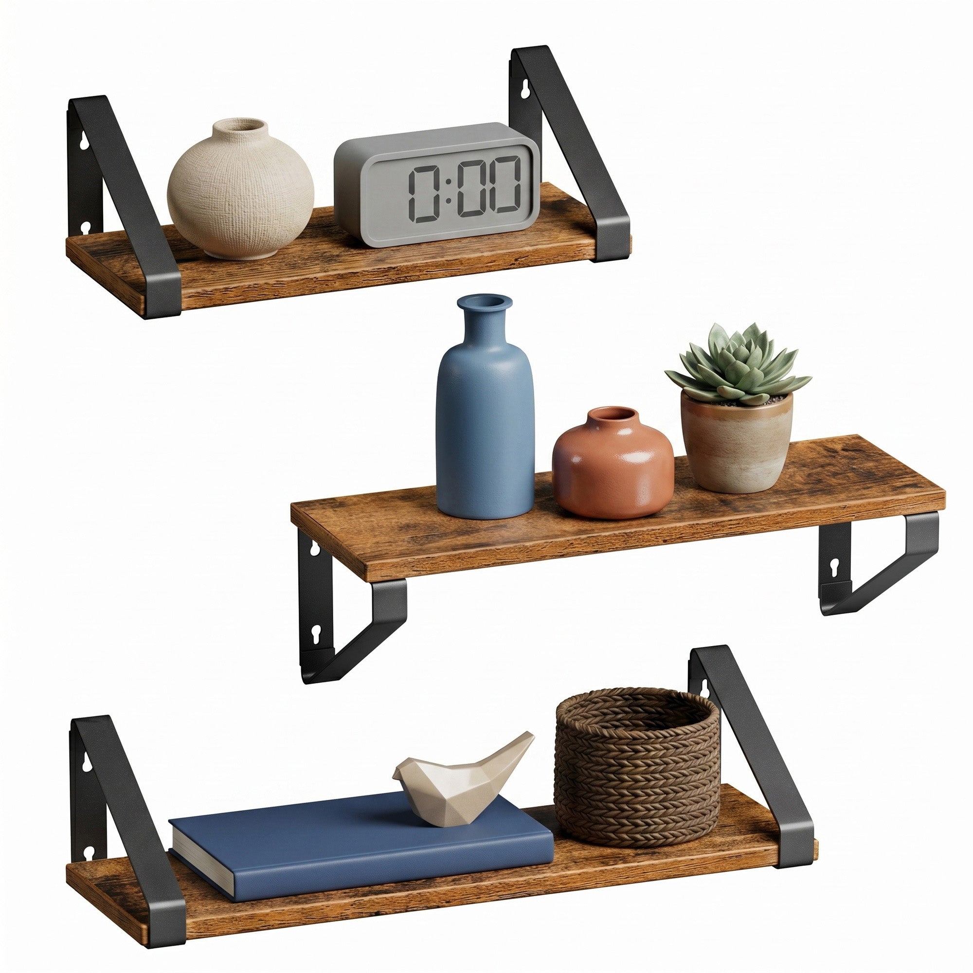 Regalbrett Set, Schweberegal, 3-teilig