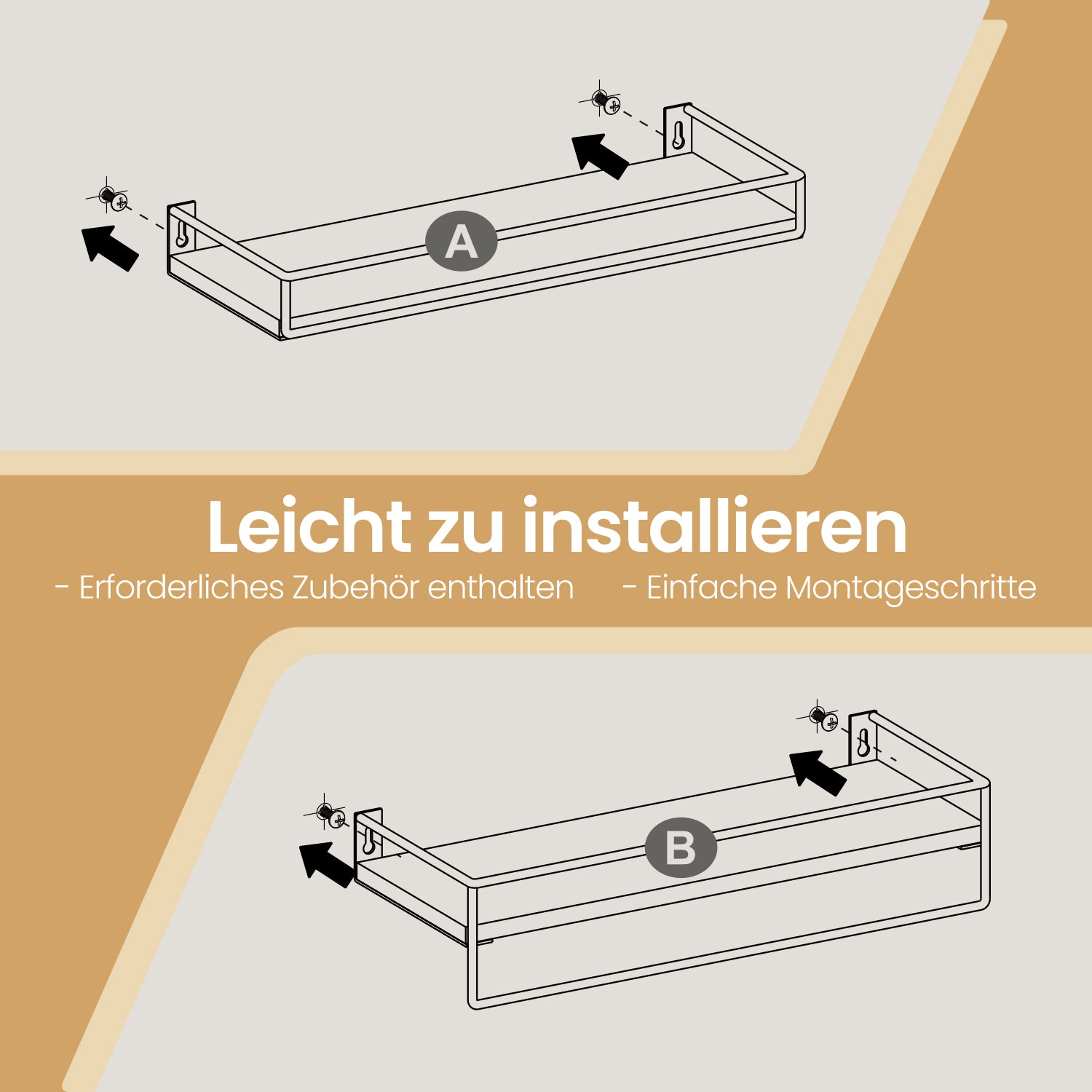 Wandregale 2er Set