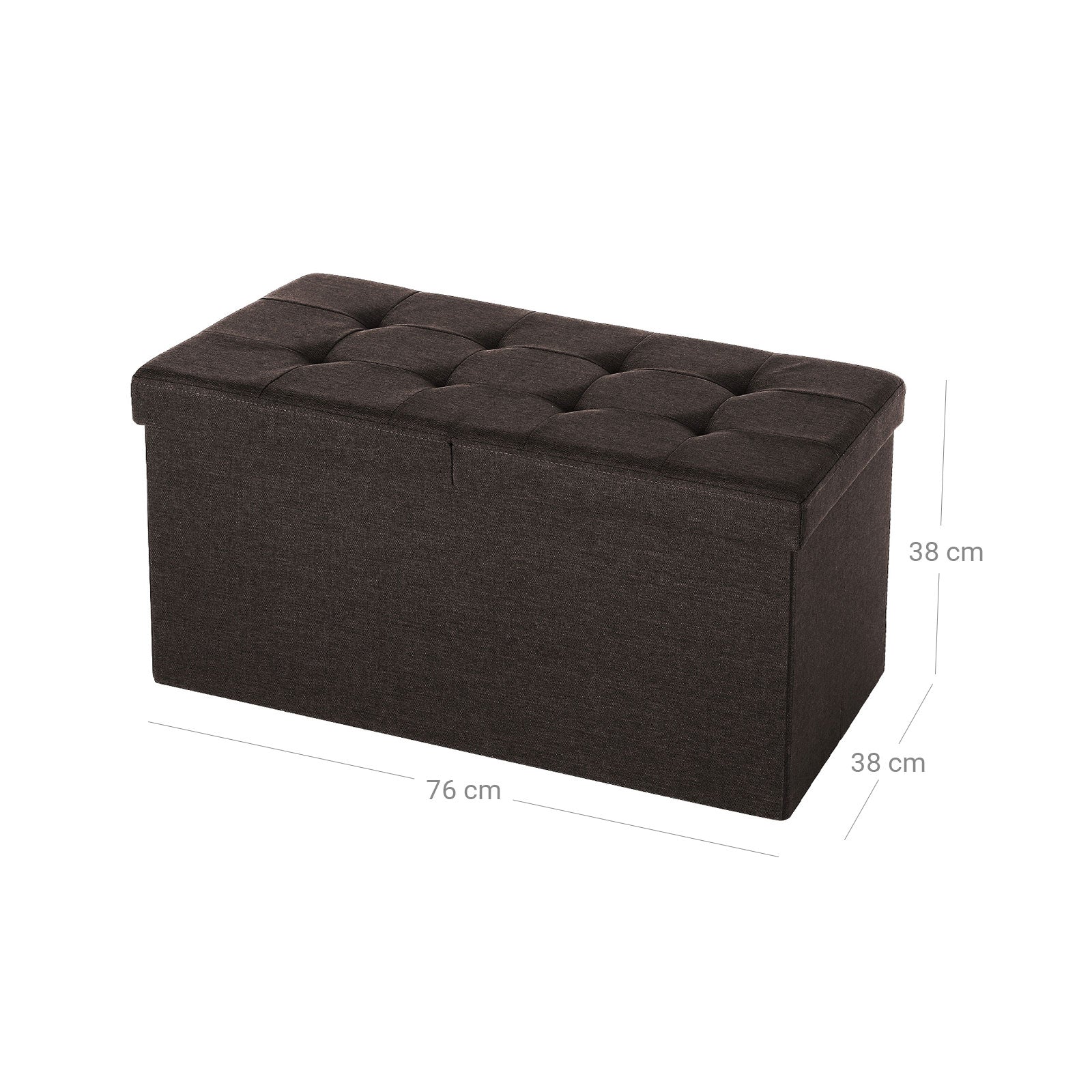 Sitztruhe 80 L Schokobraun