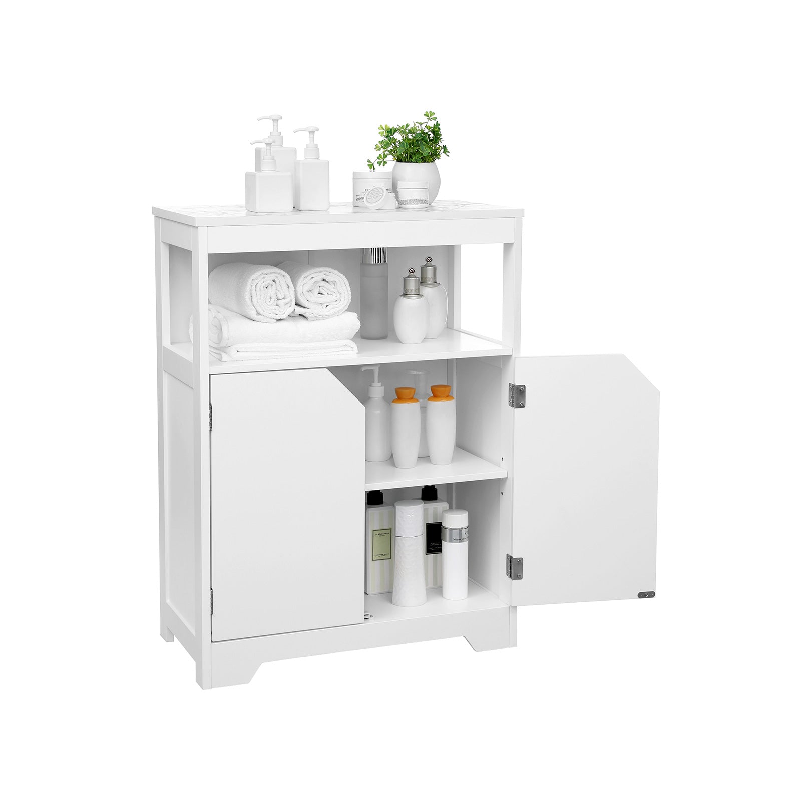 Badschrank Marmoroptik