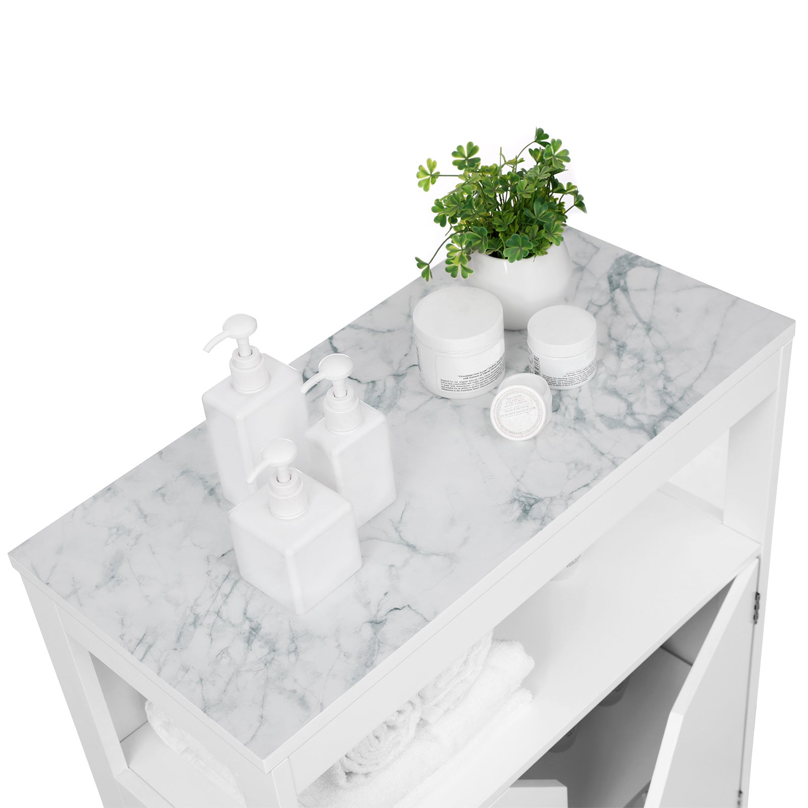 Badschrank Marmoroptik