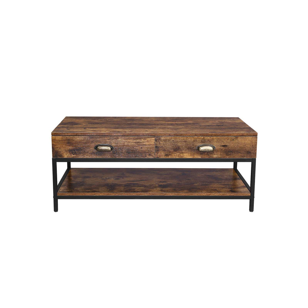 Sofatisch mit 2 Schubladen Industrielook