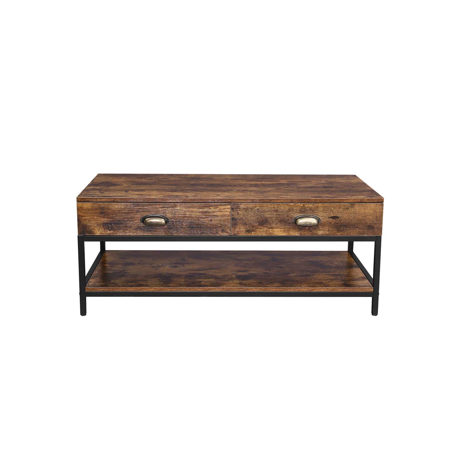 Sofatisch mit 2 Schubladen Industrielook