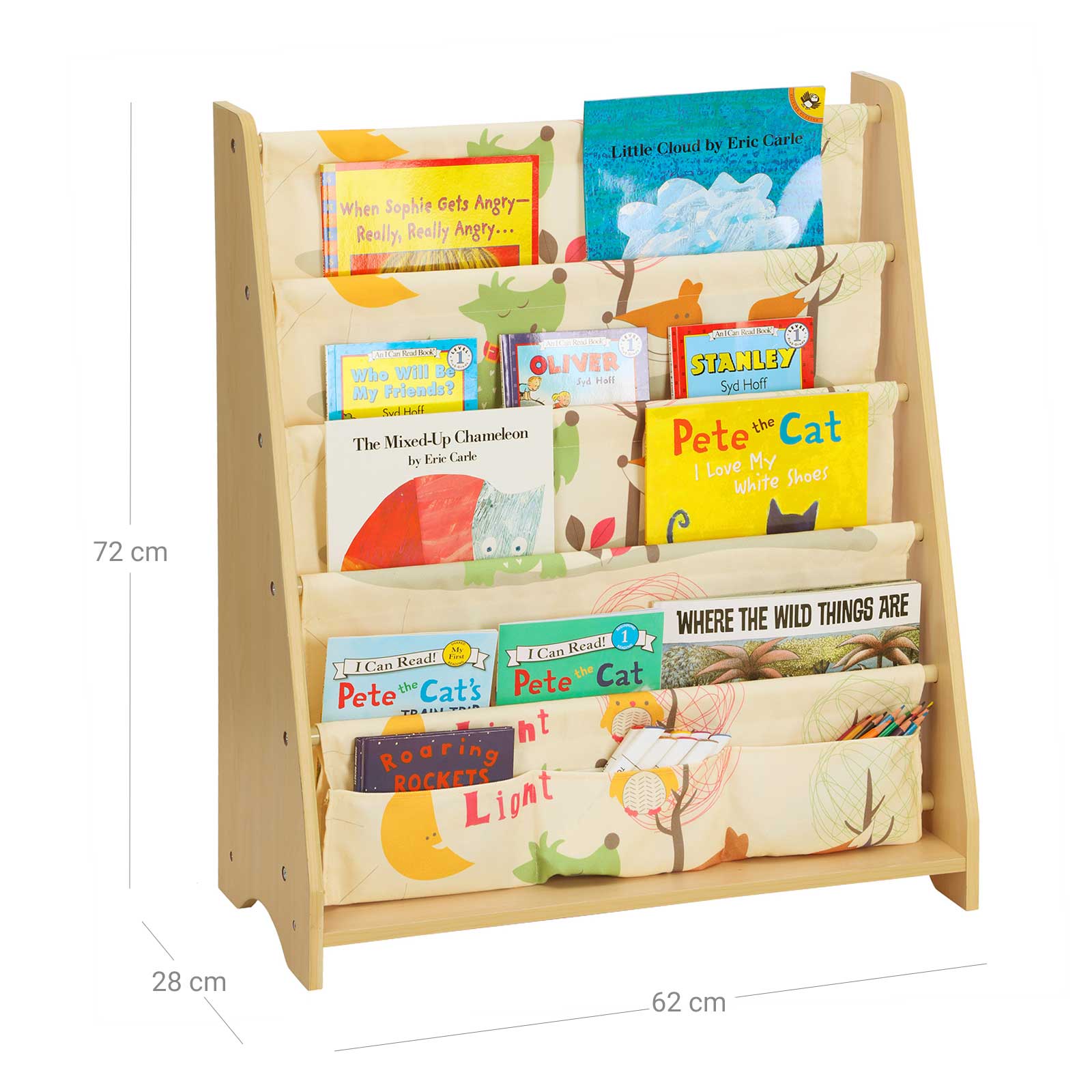 Niedliches Bücherregal für Kinder