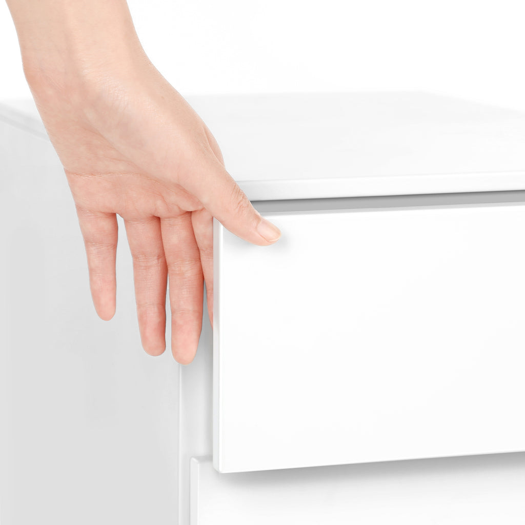 Rollcontainer mit Schloss weiß 30 x 45 x 60 cm
