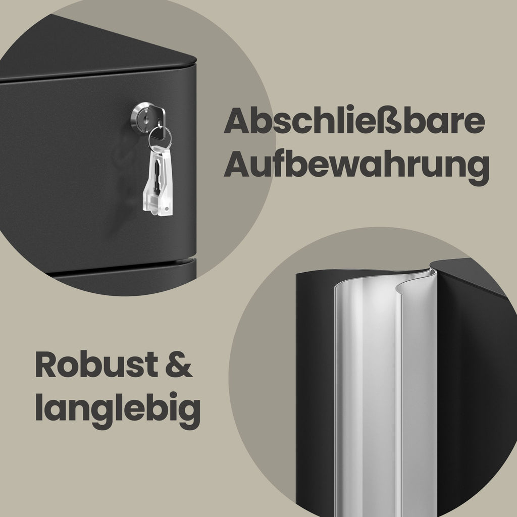 Rollcontainer, Aktenschrank, Büroschrank mit Rollen
