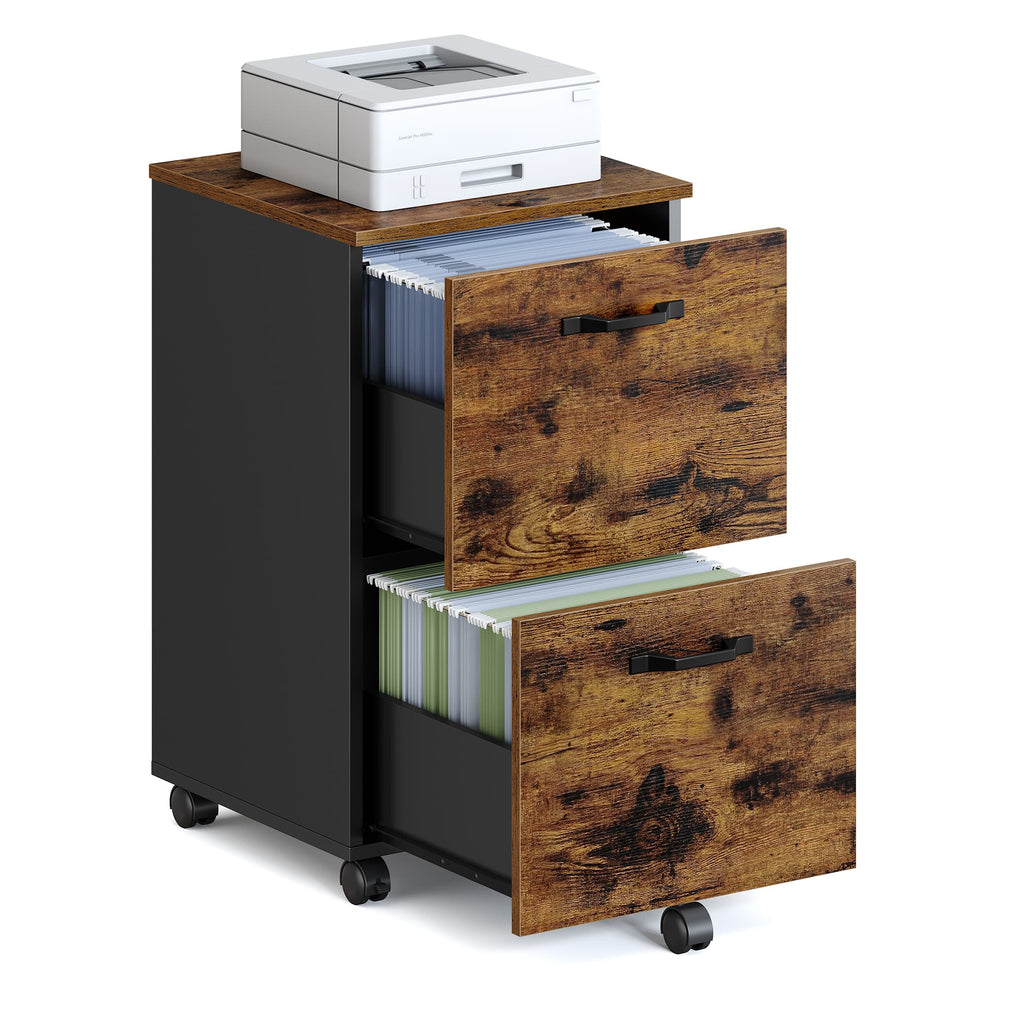 Rollcontainer vintagebraun-schwarz