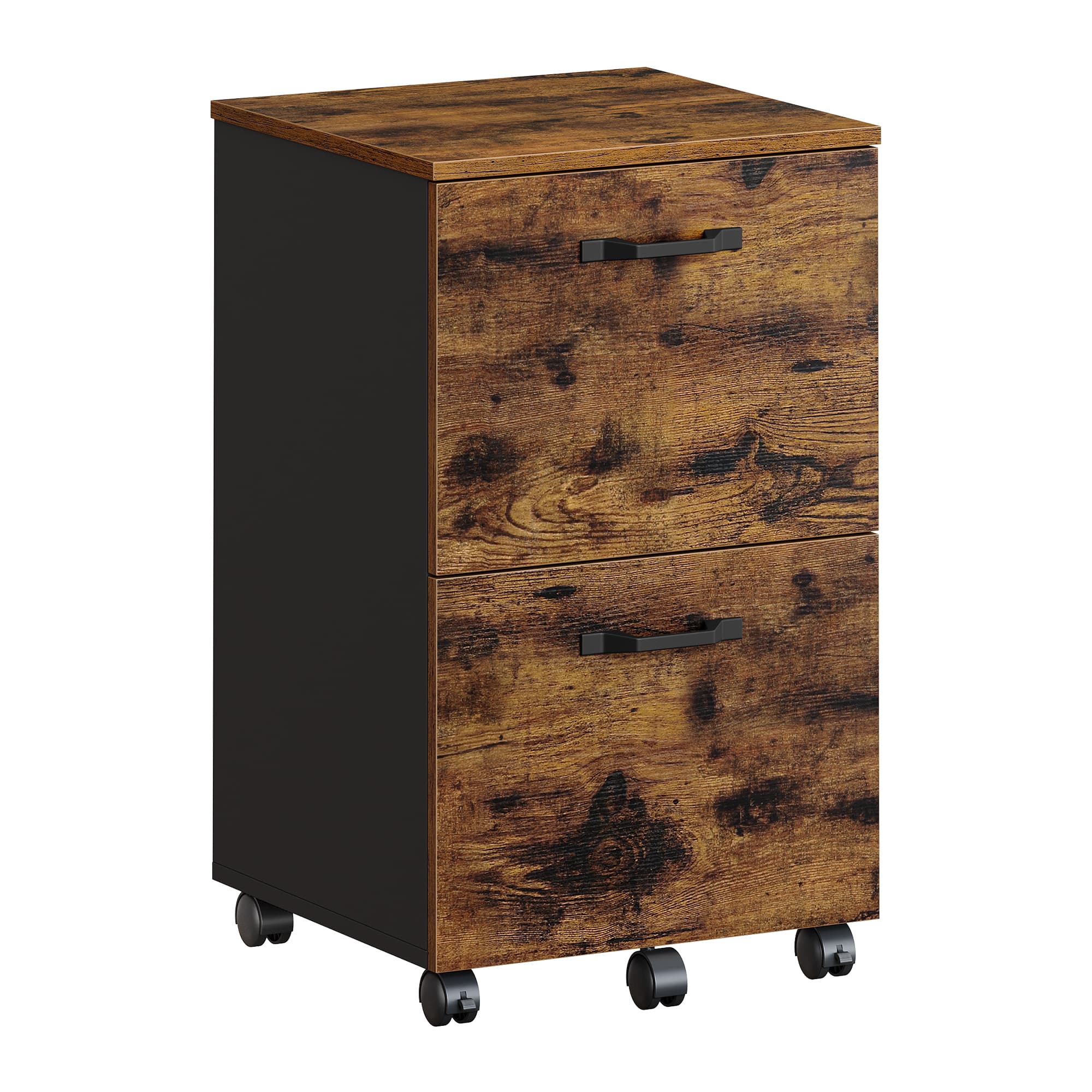Rollcontainer vintagebraun-schwarz