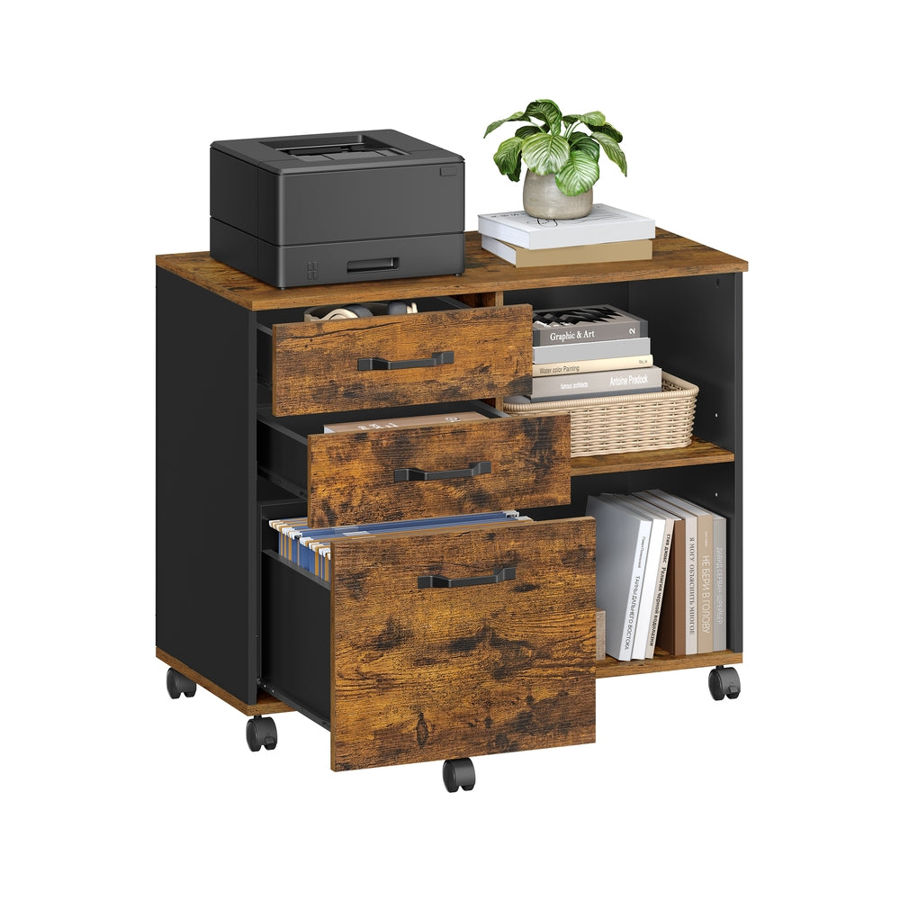 Industriestil Aktenschrank mit Rollen