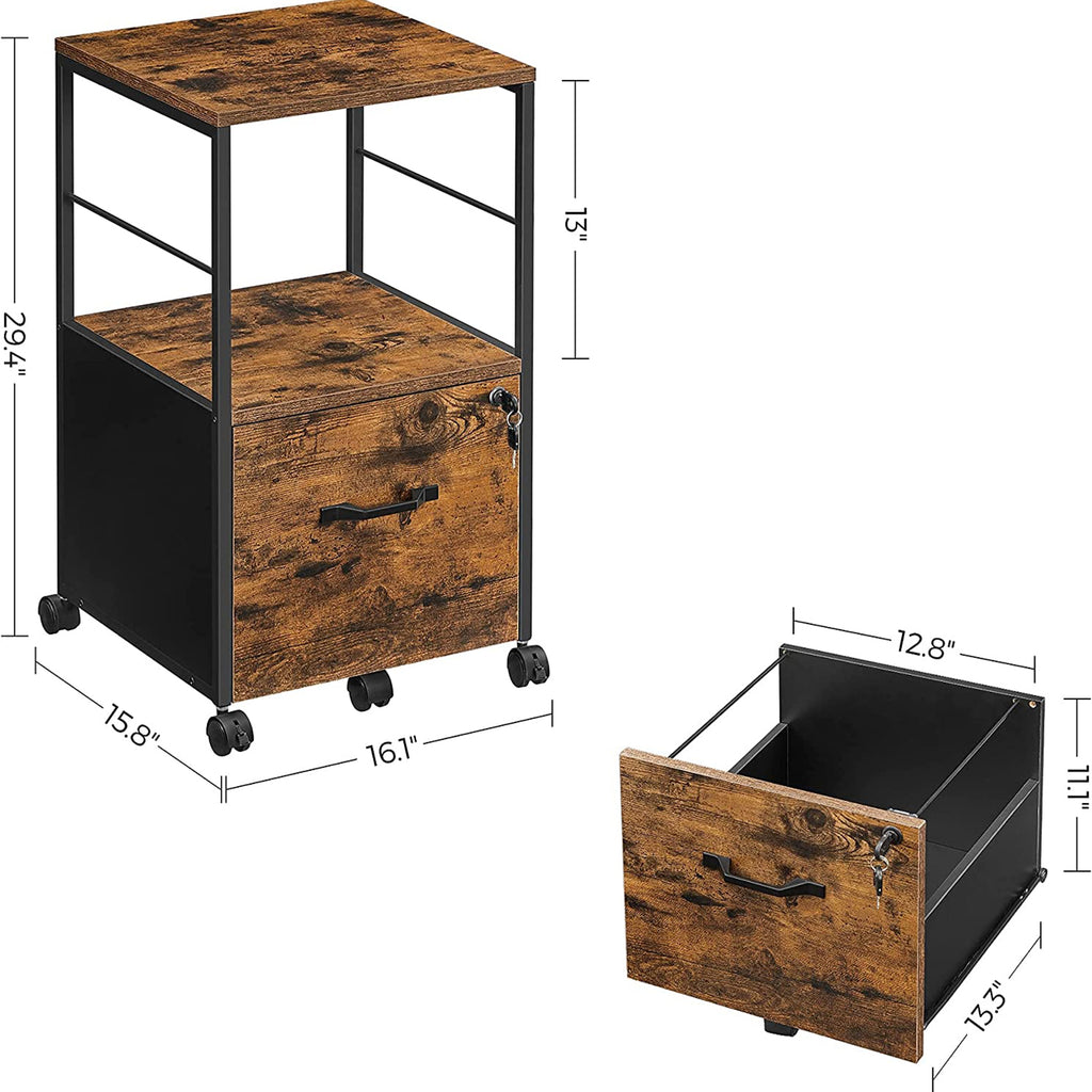 Rollcontainer mit Schublade & Hängeregistratur