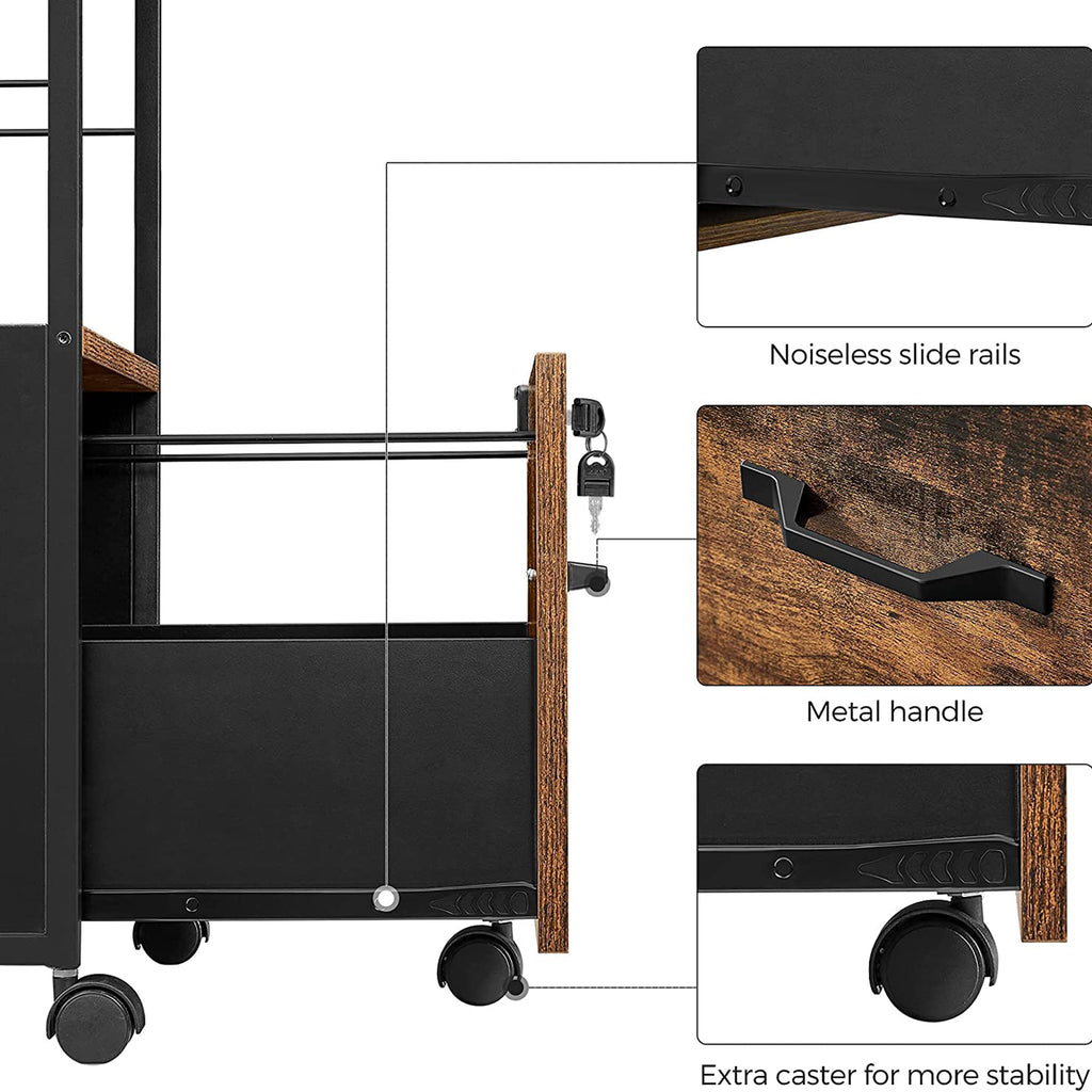 Rollcontainer mit Schublade & Hängeregistratur
