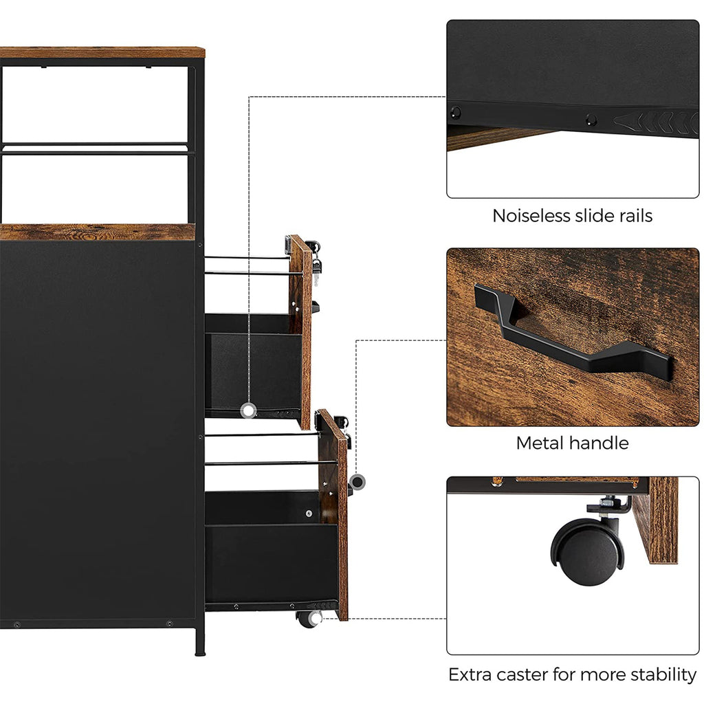 Rollcontainer mit 2 Schubladen