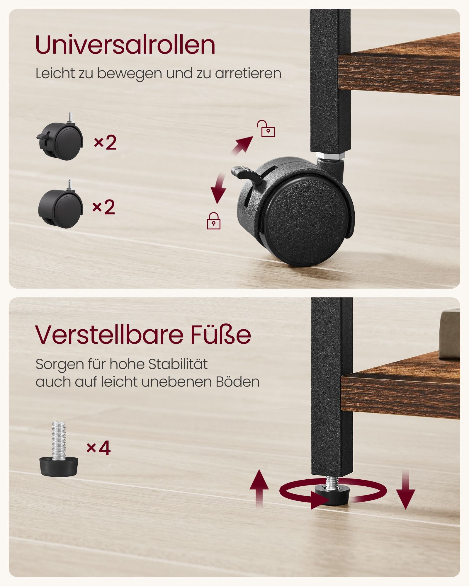 Aktenschrank mit 2 Schubladen vintagebraun-tintenschwarz