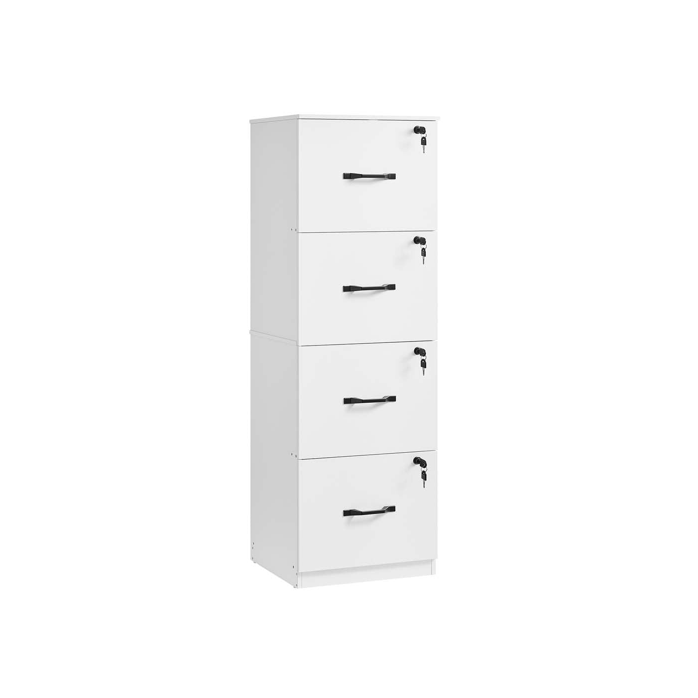 Aktenschrank mit 4 abschließbaren Schubladen