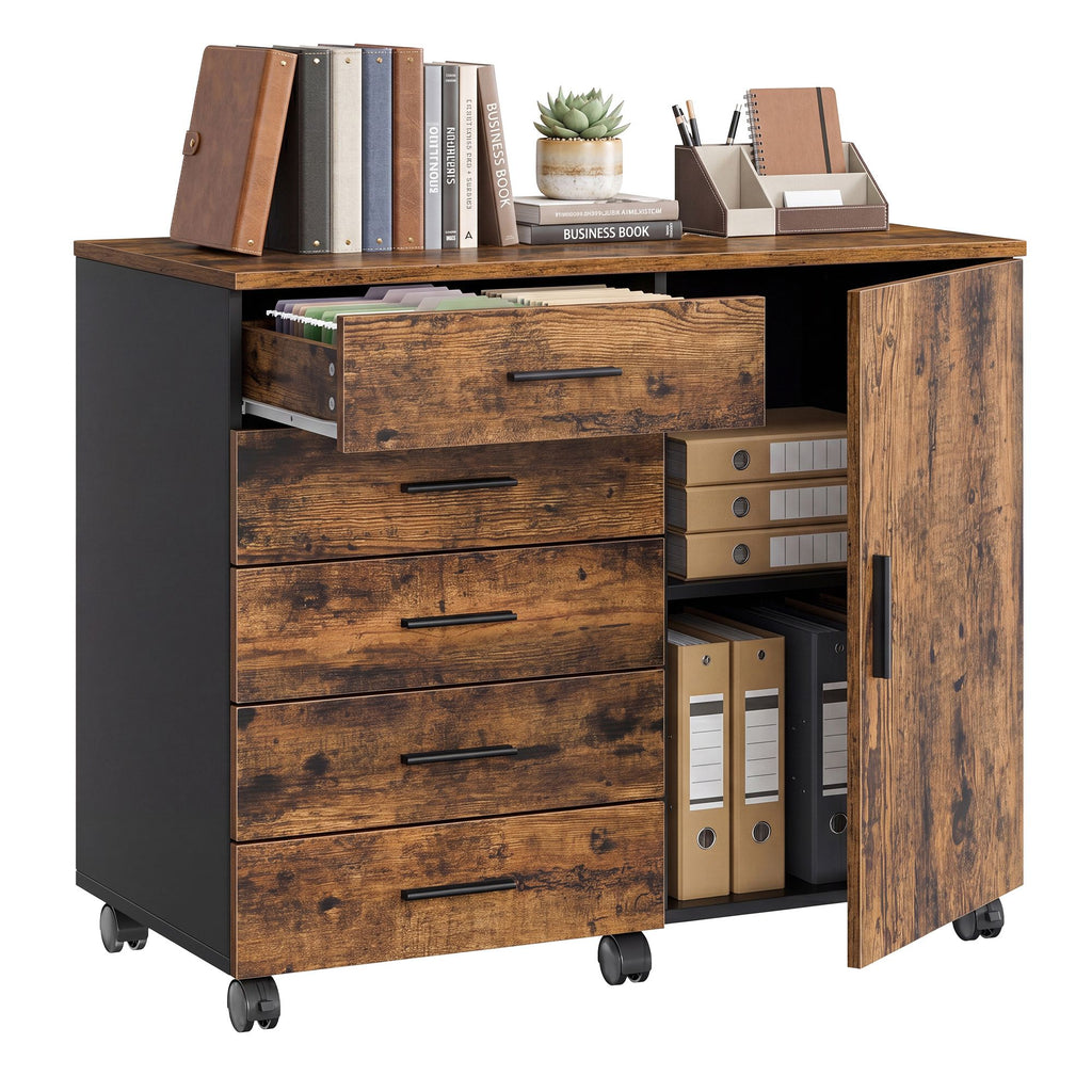 Rollcontainer, Aktenschrank, Schrank mit Tür