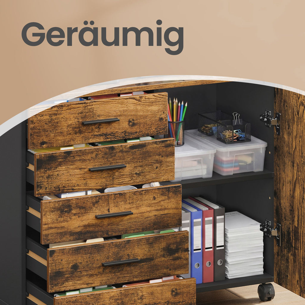 Rollcontainer, Aktenschrank, Schrank mit Tür
