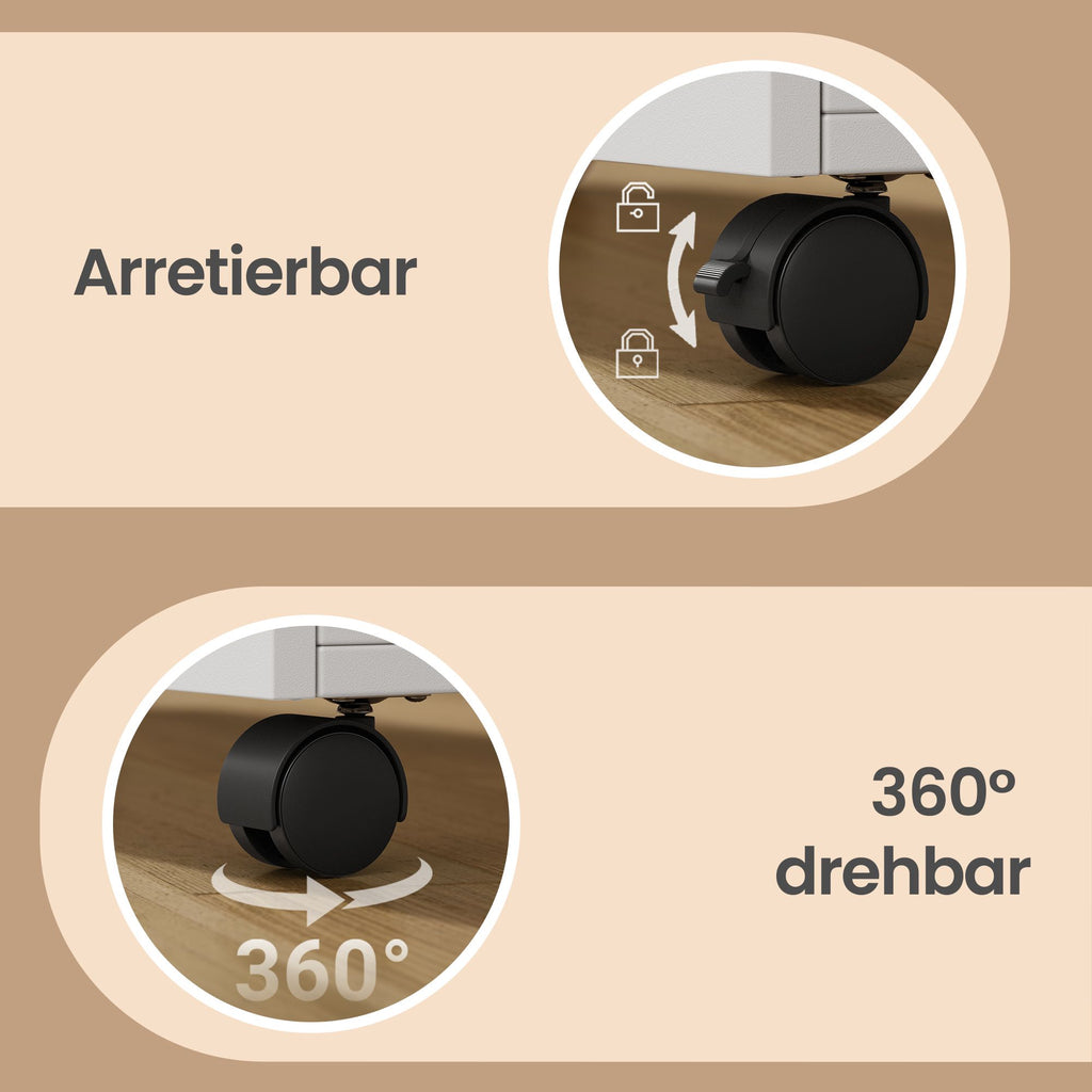 Rollcontainer, Aktenschrank, Schrank mit Tür