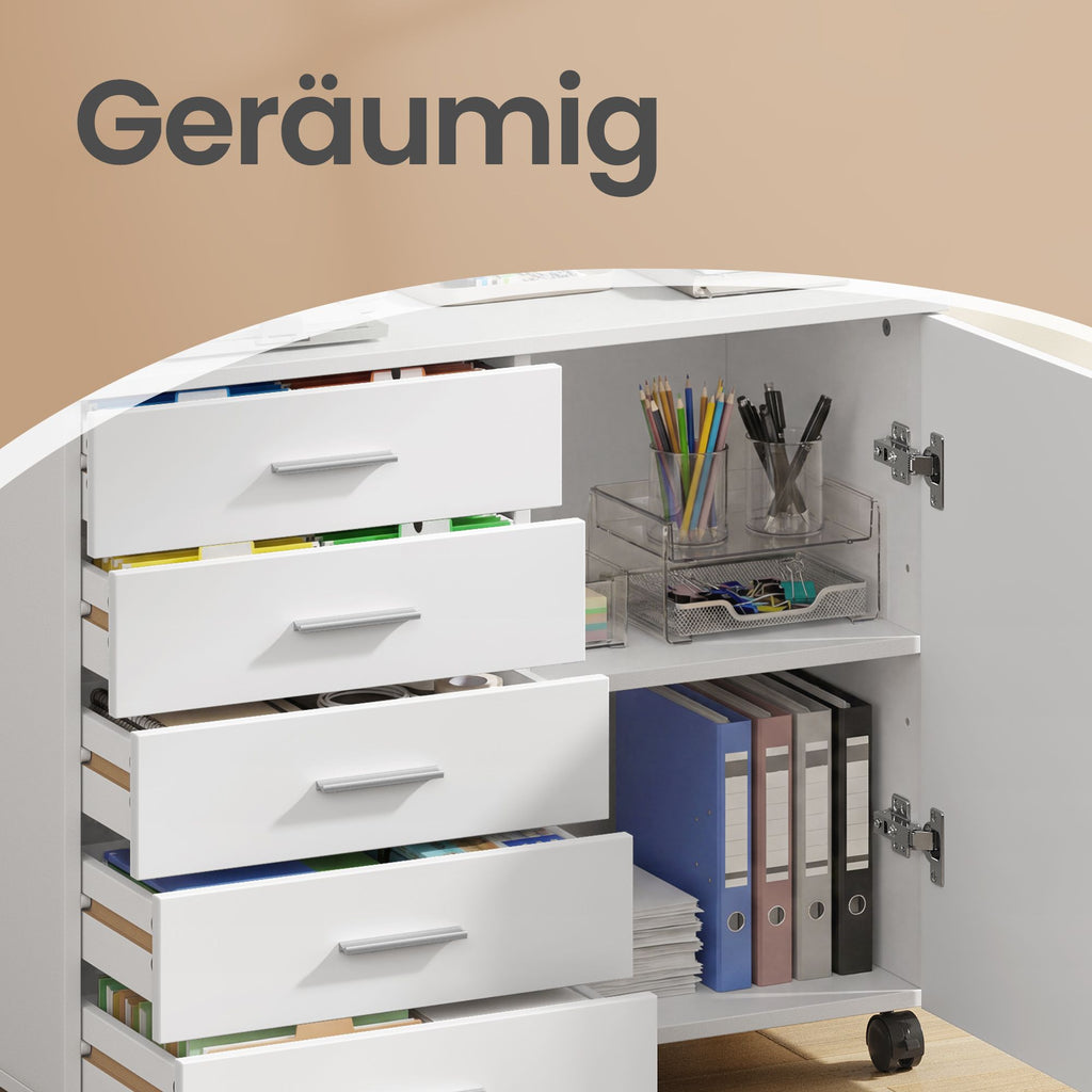 Rollcontainer, Aktenschrank, Schrank mit Tür
