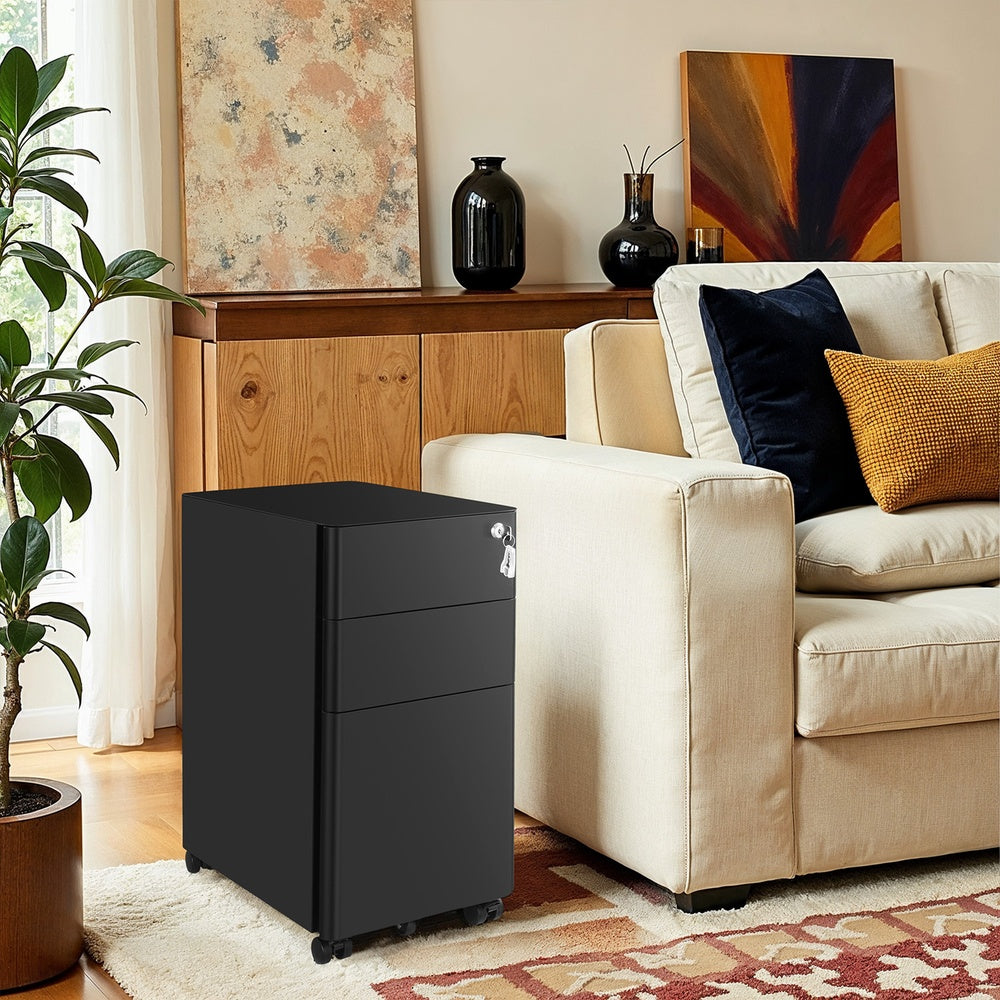Rollcontainer, Aktenschrank, Büroschrank mit Rollen