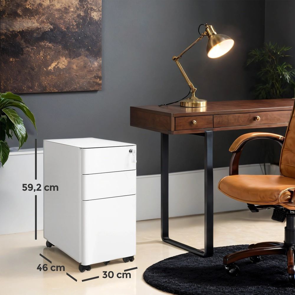 Rollcontainer, Aktenschrank, Büroschrank mit Rollen