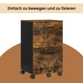 Rollcontainer mit 2 Schubladen, Aktenschrank, mit Rollen