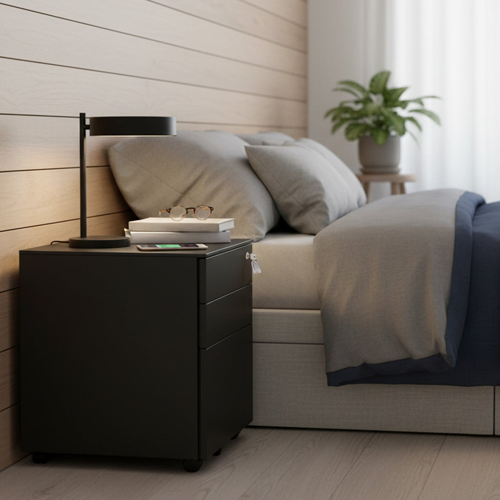 Rollcontainer, unter Schreibtisch, mit 3 Schublade