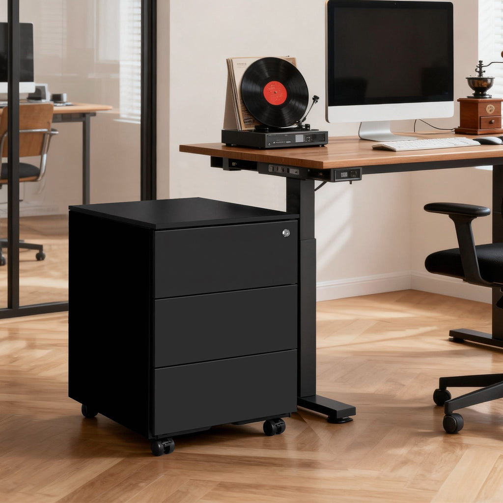Rollcontainer für Büro, Metall, Abschließbar