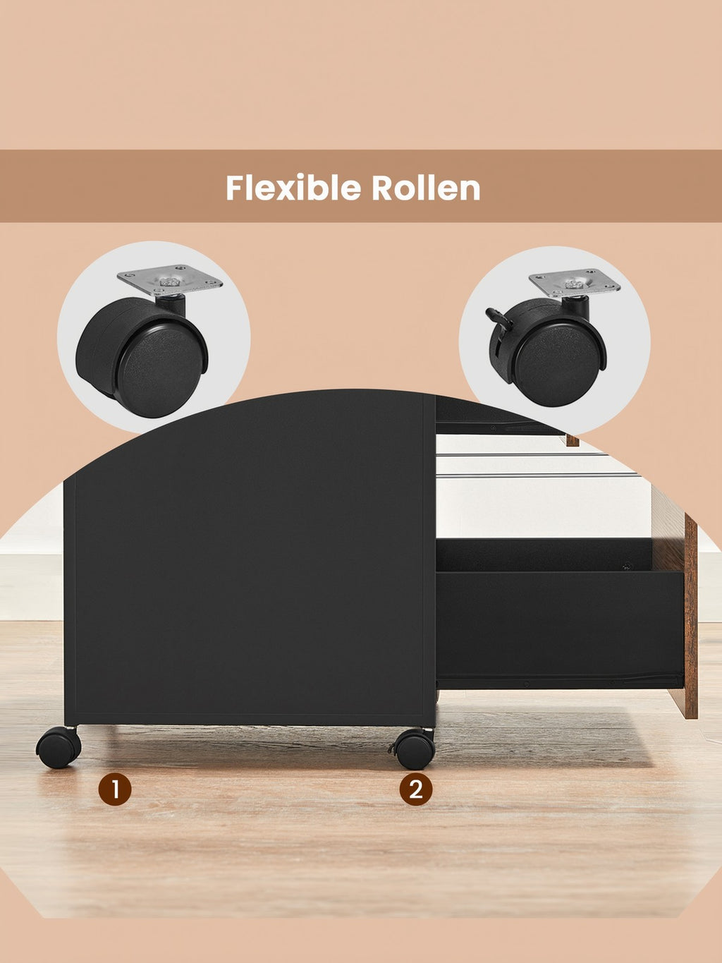 Aktenschrank mit 2 Schubladen