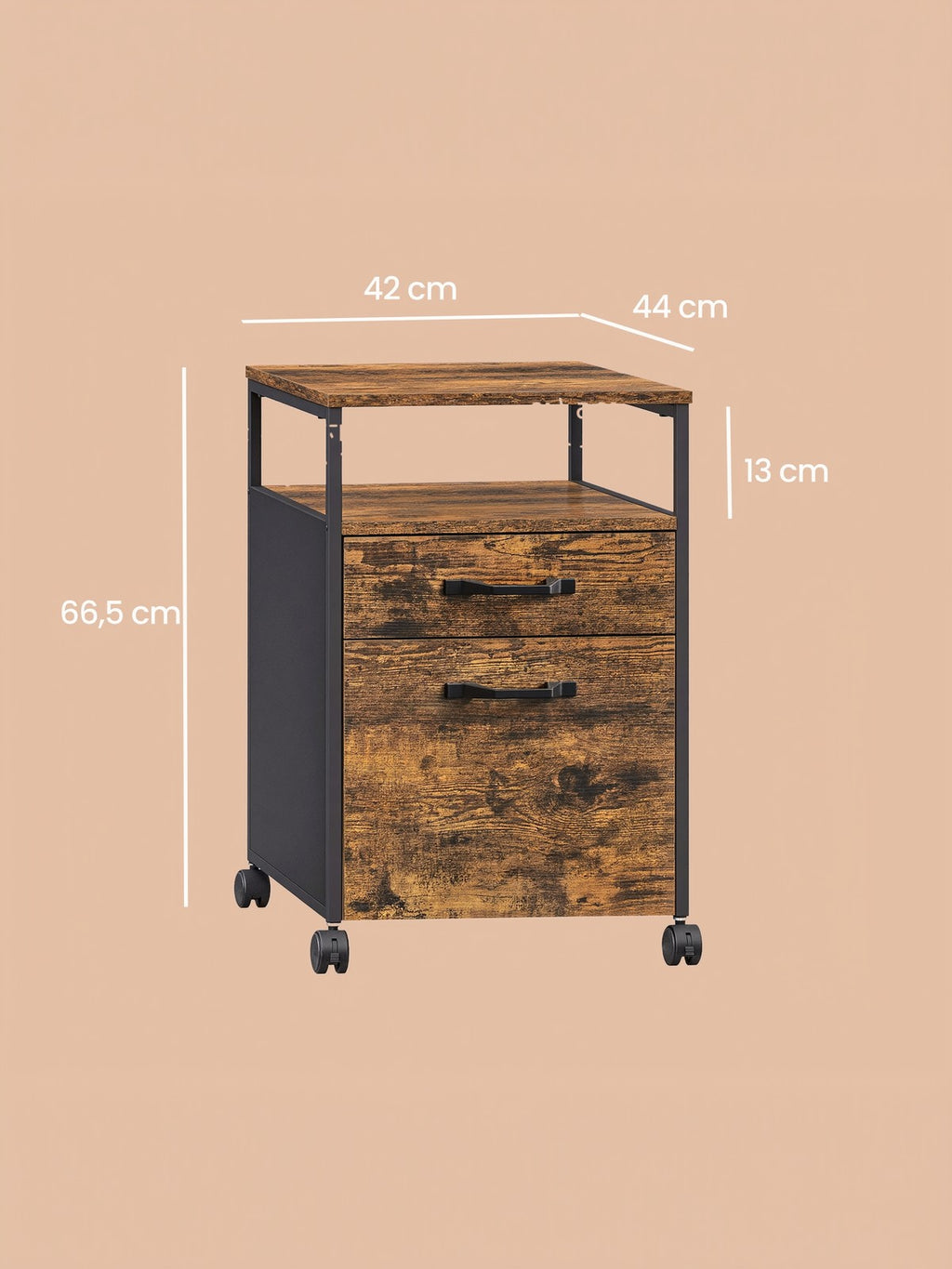 Aktenschrank mit 2 Schubladen