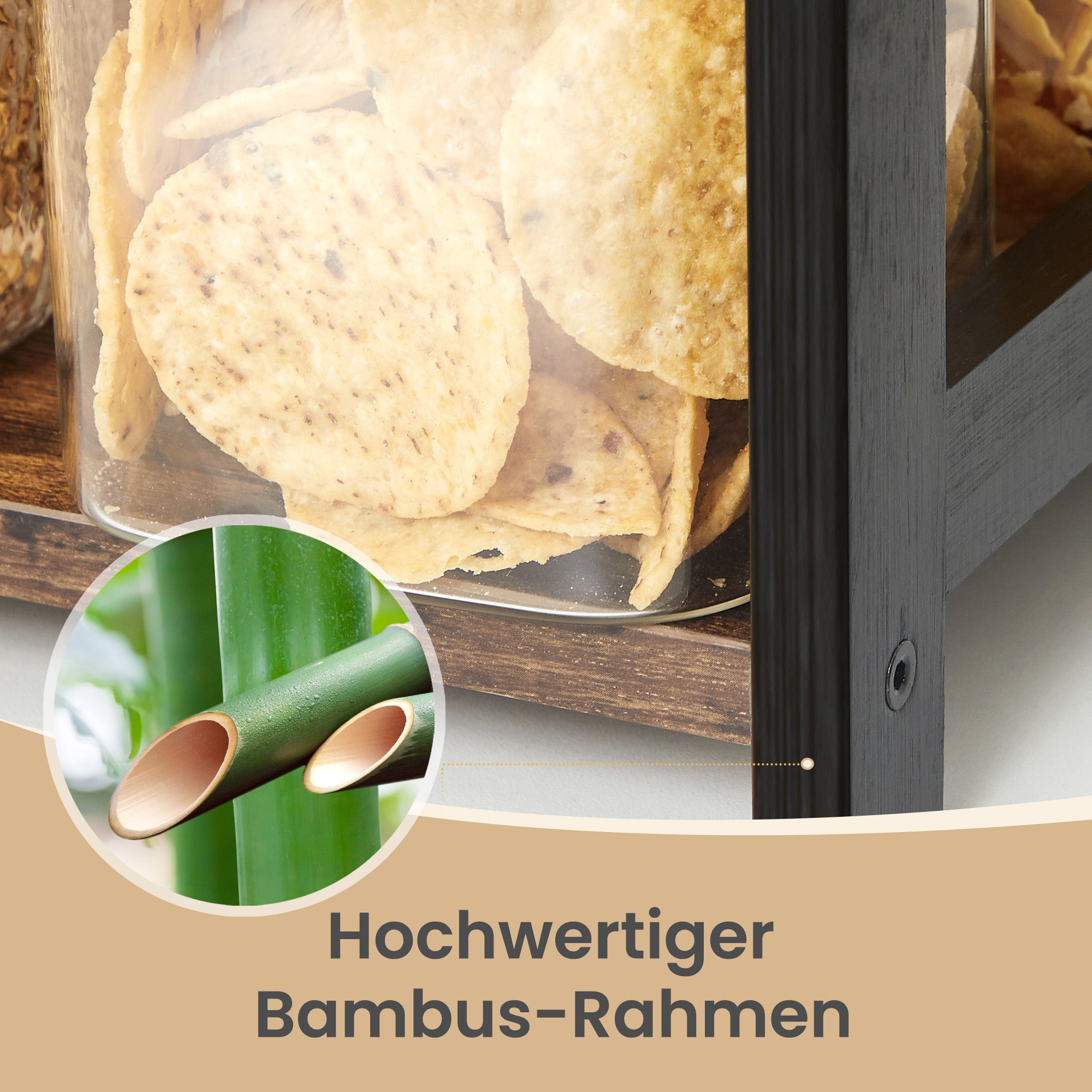 2 stöckiges Aufbewahrungsregal, Küchenregal, für Arbeitsplatte