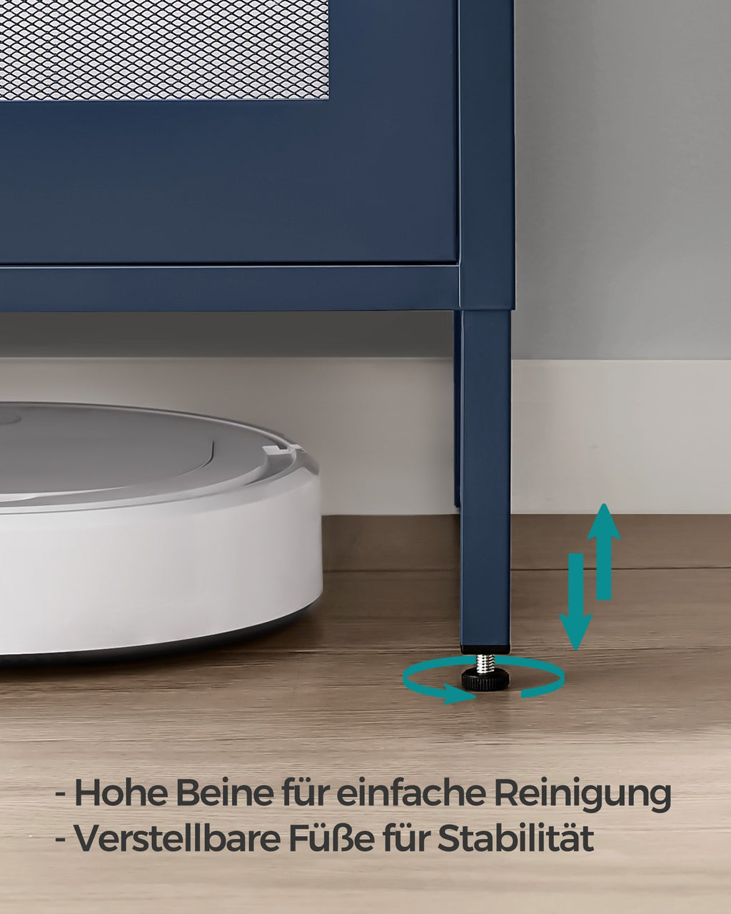 Mehrzweckschrank mit Gittertüren mitternachtsblau