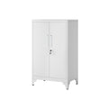 Aktenschrank abschließbar mit 2 Türen 40 x 60 x 90 cm mattgrau
