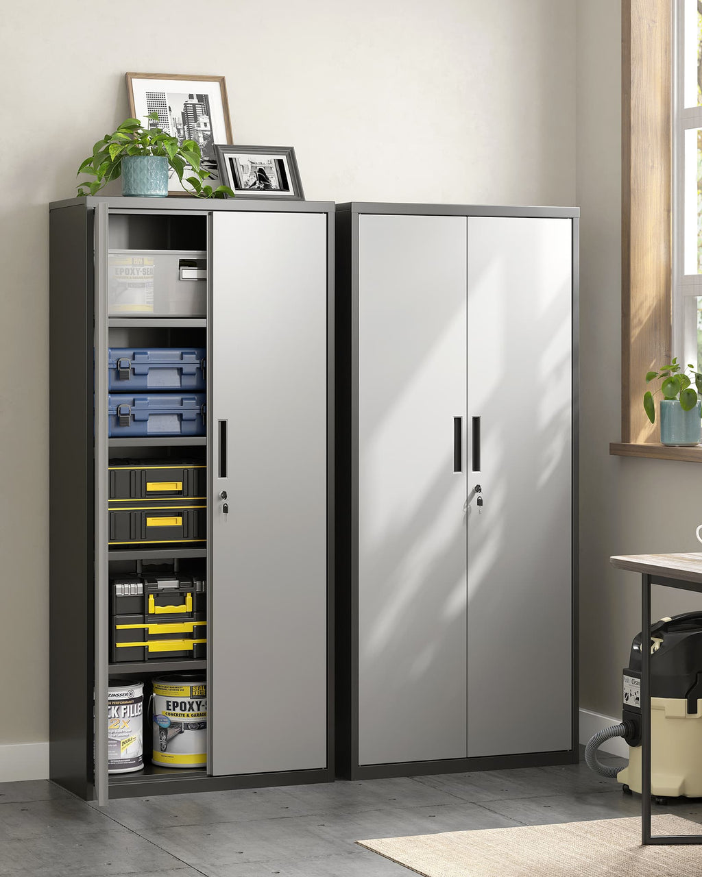 Aktenschrank 5 Ebenen mit verstellbaren Ablagen