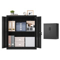 Abschließbarer Aktenschrank mit 2 Türen 80 x 40 x 90 cm