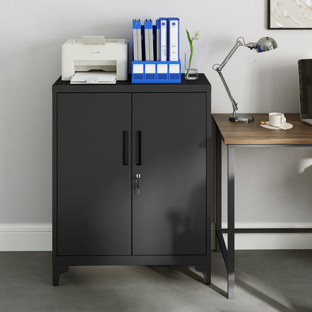 Aktenschrank, Mehrzweckschrank, Büroschrank mit 2 Türen