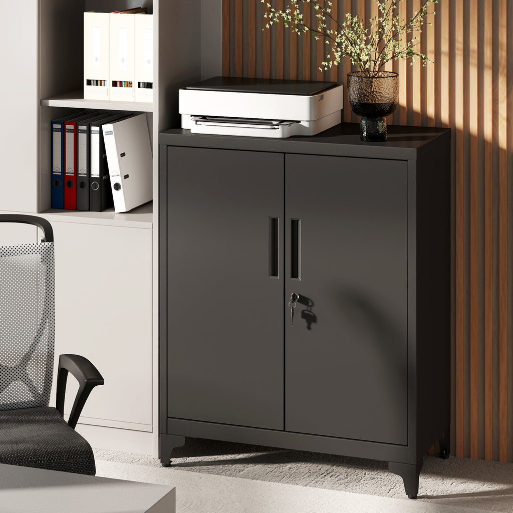 Aktenschrank, Mehrzweckschrank, Büroschrank mit 2 Türen